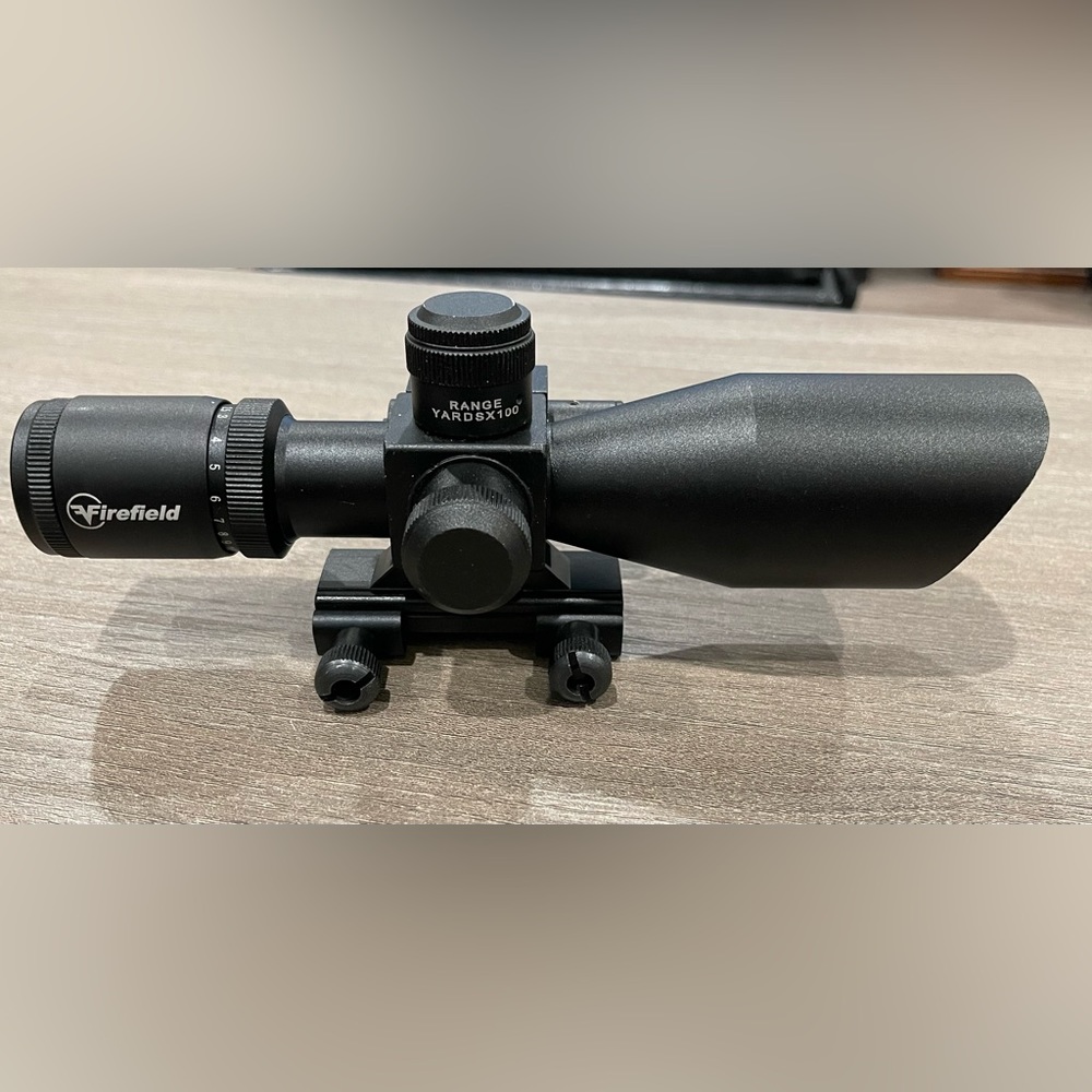FireField Rifle Scope 2.5x-10x with red laser